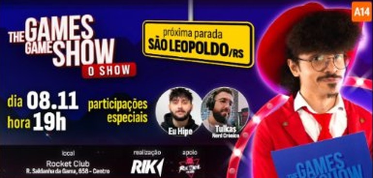 Arte do evento Rik apresenta: TGGS – O Show