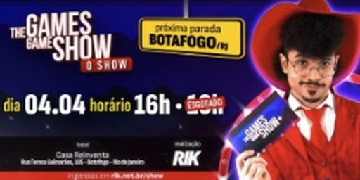 Arte do evento TGGS – O Show | Botafogo – Rio de Janeiro/RJ