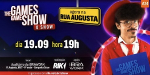 Arte do evento Rik apresenta: TGGS – O Show | IBRAWORK (R. Augusta)