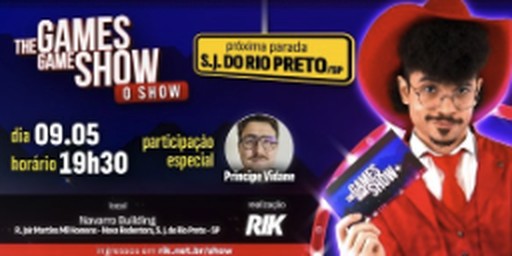 Arte do evento TGGS – O Show | São José do Rio Preto/SP